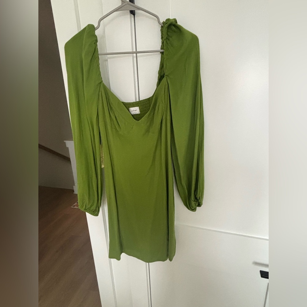 Aritzia Green Mini Dress NWT